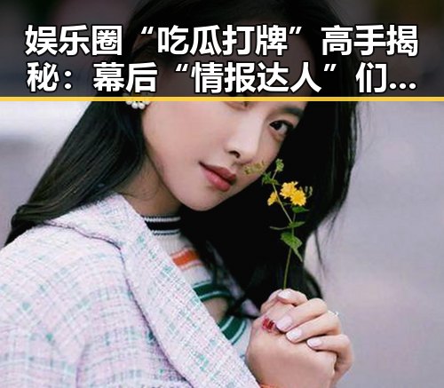 娱乐圈“吃瓜打牌”高手揭秘：幕后“情报达人”们的成长与变化